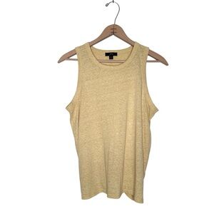 J Crew Knot Back Tank Yellow Size Medium